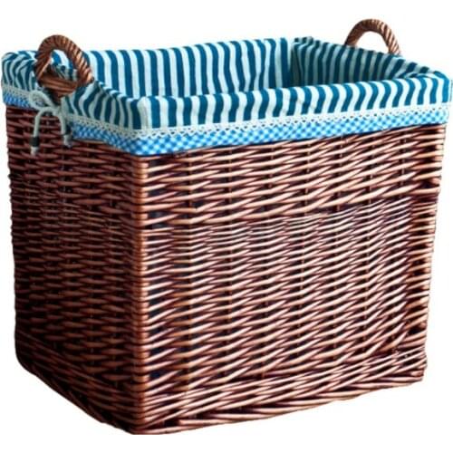 Large dirty clothes basket dirty clothes basket rattan woven dirty clothes storage basket willow woven laundry frame woven box
