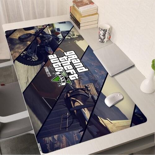 Grand Theft Auto GTA Large Mouse Pad Gamer Locking Edge Keyboard Mouse Mat Gaming Keyboard Speed Mousepad for CS GO LOL Dota2