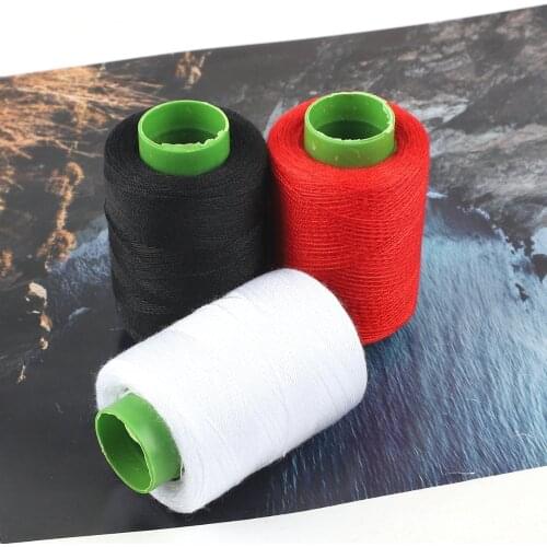 Black/White/Red Hand Sewing threads Machine Embroidery Thread High Tenacity Polyester Craft Patch Steering-wheel Sewing Supplies