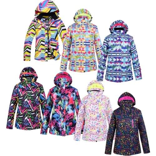 Cheap Girls Snow clothes snowboarding Jackets waterproof windproof breathable winter mountain ski Coat women costume winter warm