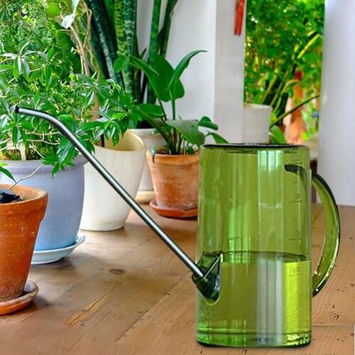 Stainless Steel Narrow Plastic Transparent Bar Watering Pot Watering Pot Flower Home Kettle Irrigation Gardening Supplies