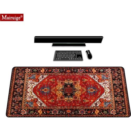 Moroccan Carpet Persian Rug Mouse Pad XXL Gamer Desk Mat Large Keyboard Pad Gaming MousePad 90x40/80x30cm for Laptop Table Pads