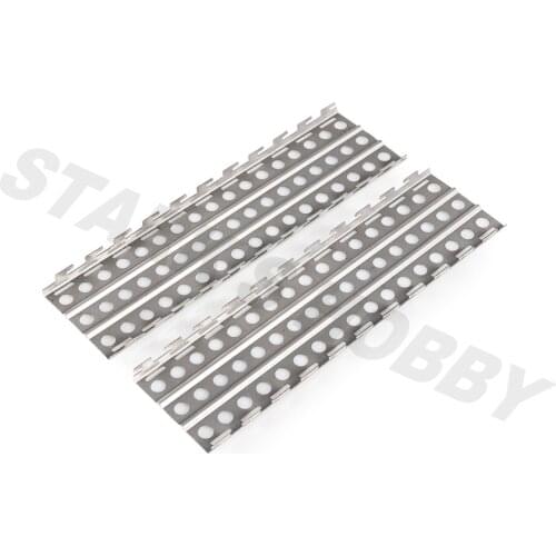 2pcs Metal Recovery Board Mud Snow Sand Ladder Decoration for 1/10 RC Crawler Axial SCX10 Traxxas TRX4 Tamiya CC01 D90 D110 TF2