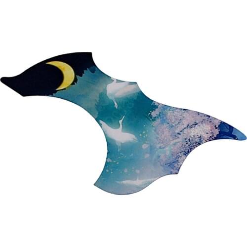 Moon Egret Sakura Acoustic Guitar Pickguard Sticker Pick Guard Scratchplate, High Quality Material