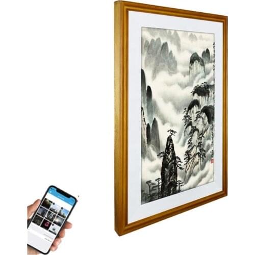 Great LH loop video art frame intelligent igallery digital photo frame 1920x1080 with Android