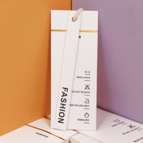 OwnCustomClothing Trademark Custom Paper Trademark And Production of Factory Outlets300g/400g/400g Art paper Free Design