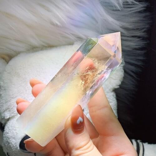 Aura clear quartz tower 2337