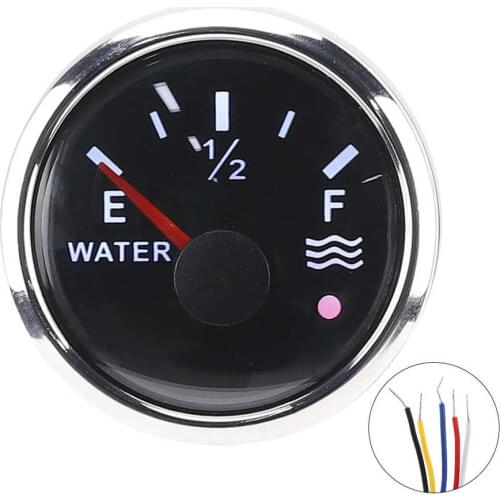 Steering for boat Marine Hardware 52mm/2in Water Level Gauges 9‑30V DC Smart Alarm for Marine Boat RV 0‑190ohm European