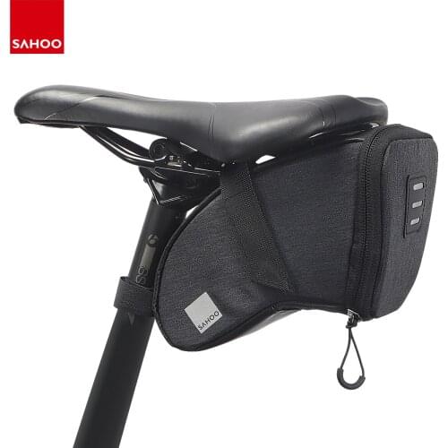 Sahoo Bicycle Bag For MTB Accessories Road Cycling 0.8-1.5L High Capacity Bike Saddle Bag Back Rear Tail Seat Pack Sack Pannier