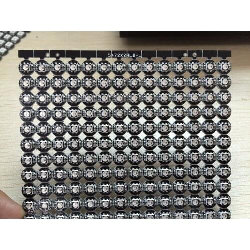 SK6812MINI-3535 led with heatsink;DC5V input;3535 SMD RGB with SK6812 IC built-in;BLACK PCB and black frame on LED