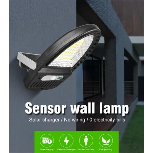 Solar Street Lights Outdoor Solar Lamp Human Induction Waterproof Motion Sensor Security Lighting For Garden Patio Path Yard