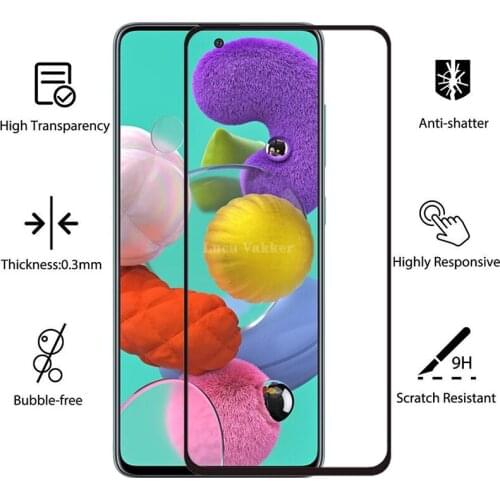 Protective Glass On Galaxy a51 4g a71 5g Tempered Glass Screen Protector For Samsung Galaxya71 a515g Phone Film Glas Safety