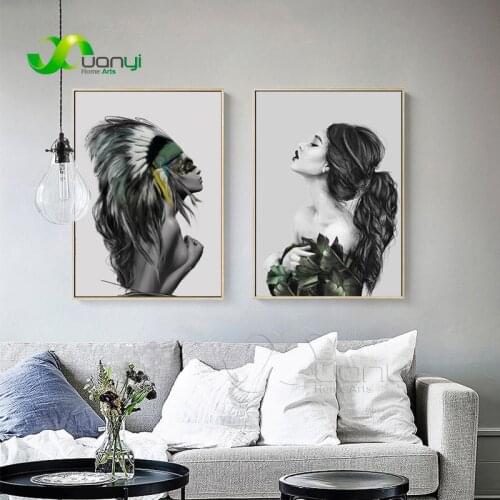 1 Pcs Modern Nordic Sexy Girl Wall Art Oil Painting Nordic Style Wall Picture Home Decoraction Art For Living Room Unframed