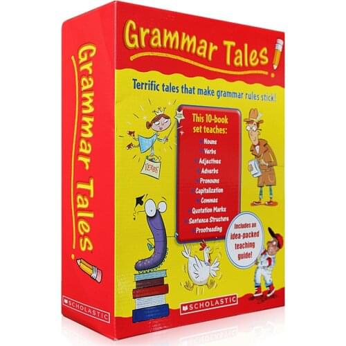 10 Books/set Scholastic Grammar Tales books Childrens English Story Book Early Education 1st Grade Learning for kids