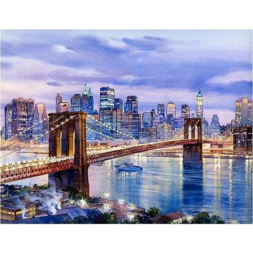 DIY Diamond painting new york landscape,Handmade Art diamond embroidery full display cross stitch diamond mosaic crafts C499
