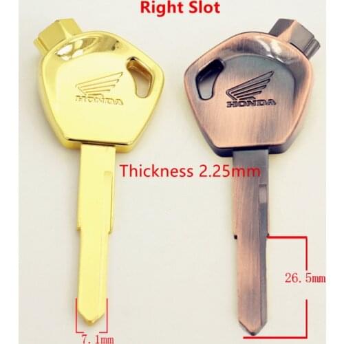 C562 plating handle with magnetic PHD 38 gold Motorcycle left groove and right groove blank keys