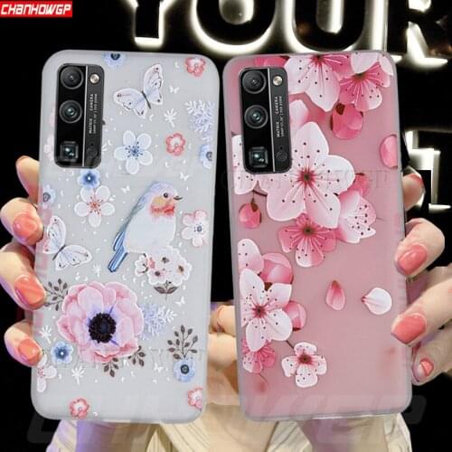 Case For Huawei Honor 30S 20S 30 20 Pro Lite Floral Soft Silicone Phone Cases For Honor 9X 9C 8X 10 10i X10 Max Coque Back Cover