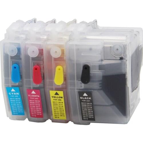 INK WAY LC3217 LC3219XL Refillable ink cartridge for MFC-J5330DW MFC J5930DW J5335DW J5730DW 6530DW J6930DW J6935DW printer