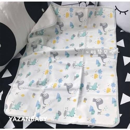 Yazan Reusable Baby Changing Mats Cover Baby Diaper Mattress Diaper for Newborn Cotten Waterproof Changing Pats Flool Play Mat