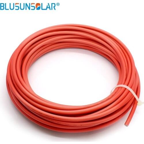 Shipping by DHL,6.0mm sq 200meter/roll, XLPE PV cable 10AWG PV cable,red color 1500V DC cable