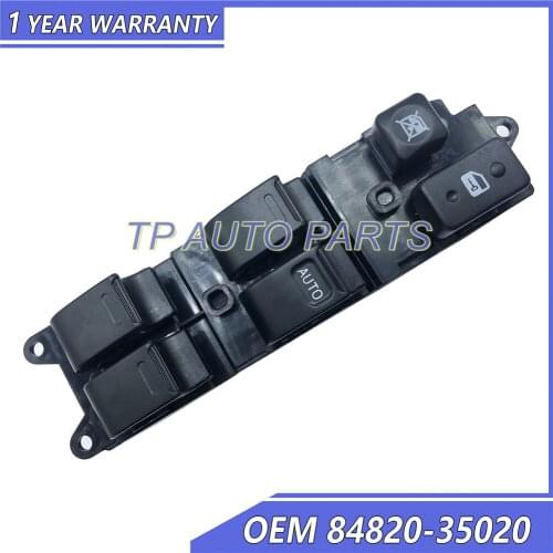 Electric Power Window Master Switch RHD OEM 84820-35020 8482035020 Compatible With Toyota