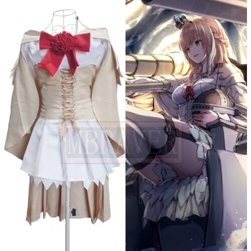 Kantai Collection HMS Warspite Grand Old Lady Cosplay Costume Halloween Party Uniform Outfit Custom Made Any Size