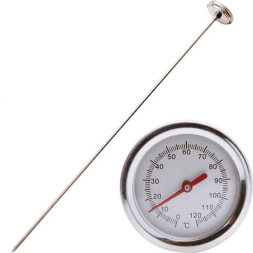 20 Inch/50cm Length Compost Soil Thermometer Premium Food Grade Stainless Steel Measuring Probe Detector