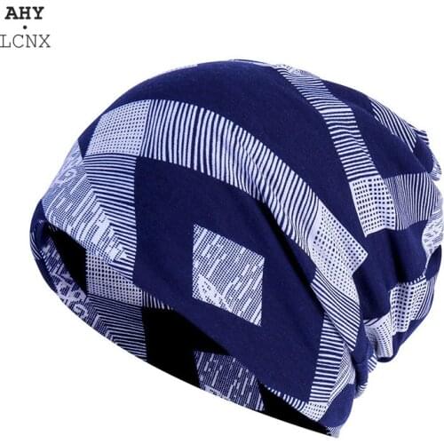 Korean Hat Beanies For Men Women Geometric Patterns Scarf Mask Autumn Soft Mens Beanie Hip Hop Cap Knitted Hats Female Bone