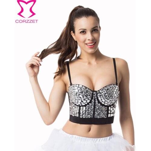 Corzzet Resin Gem Overbust Corsets and Bustiers Push Up Waist Hight Cup Burlesque Clubwear Corpetes E Espartilhos Women Corsetto