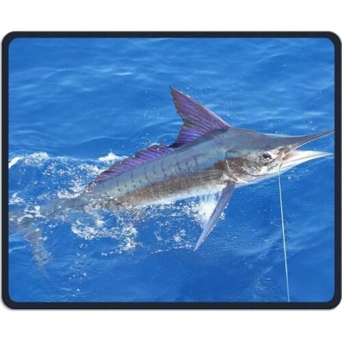 Mouse Pad Stripe Marlin Fish Office Rectangle Non-Slip Rubber Mousepad Fun Gaming Mouse Mat
