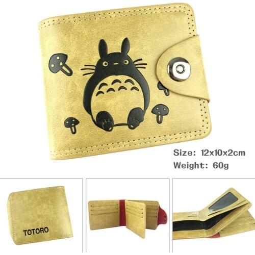 Hot Selling Cartoons Totoro Womens Short Style Wallet Multi-Card Wallet Multi-Function Wallet Totoro Purse
