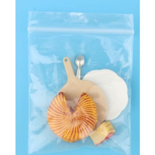 1:6 Dollhouse Miniature Food with Cutlery Miniature Play Food Cakes Food