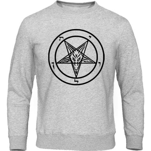 2019 Autumn New Sweatshirts Pentagram Gothic Occult Satan Mens Fashion Hoodies Man Hip Hop Tops Harajuku Streetwear Pullover