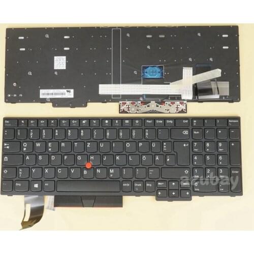 German DE Keyboard for Lenovo ThinkPad L580 E580 E585 T590 L590 E590 E595 P52 P53 P53S P72 P73 01YP572 01YP732 01YP652 Black New