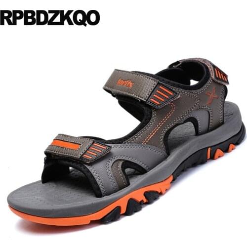 Size 46 Sport Men Gladiator Sandals Summer Runway Roman Italian 45 Famous Brand Native Sneakers Large Open Toe Shoes Leather