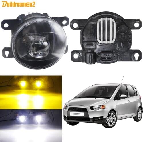 LED Fog Light Assembly For Mitsubishi Colt Hatchback 2004-2012 Car 30W 8000LM Front Bumper Lens Fog Lamp 12V High Bright