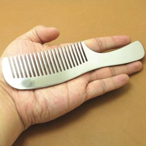 45g Lightweight Titanium Alloy Comb Does Not Rust Anti-static Titanium Comb EDC Outdoor Tools