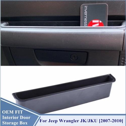 Interior Door Storage Box For Jeep Wrangler JK/JKU 2007-2018 and Jeep Wrangler JL JLU 2018 2019 and Jeep Gladiator JT 2020