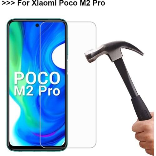2Pcs Tempered Glass For Xiaomi Poco M2 Pro Screen Protector 9D Protective Glass on the for xiami Poco M2 Pro M2003J6CI Pelicula