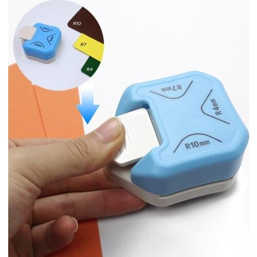 3 In 1 Mini Corner Durable Rounder Punch R4/R7/R10mm DIY Paper Cutter Card Scrapbooking Punch Handmade Craft