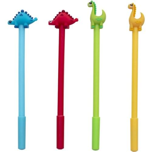 36 pcs/lot Kawaii Dinosaur Gel Pen Cute 0.5 mm black Ink Signature Pens Promotional Gift School Supplies