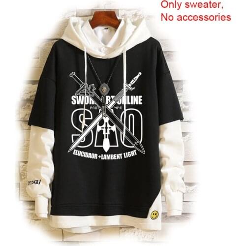 Alicization War of Underworld Kirigaya Kazuto Cosplay Hoodies SAO Sweatshirt Sword Art Online Hooded Sweater Unisex