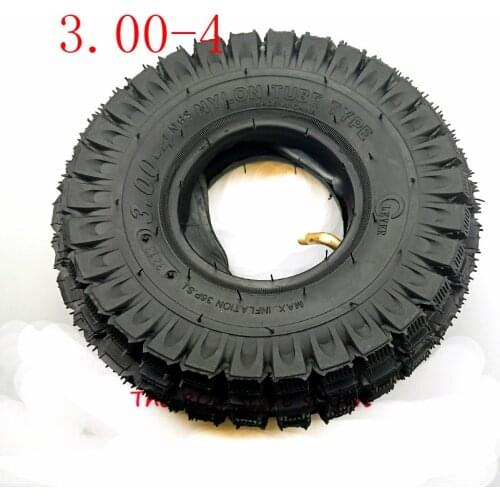 Free shipping 3.00-4 Scooter inner and outer tyre 3.00-4 tube tire Mini ATV wheel tyre Wheel Tires Off Road pattern