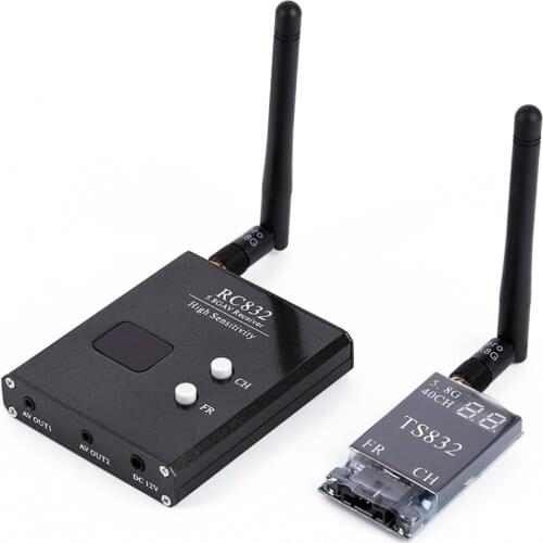 Boscam FPV 5.8G 5.8Ghz 600mW 40 Channels Wireless A/V transmitter and receiver TS832+RC832 Tx & Rx Set for aircraft 5KM range
