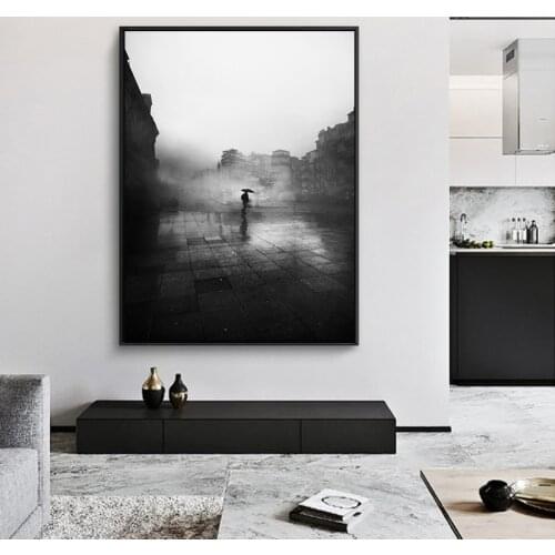 Black and White Modern City York Minimalist Cuadro Art Wall Canvas Art Print Home Decor Sofa Background Wall