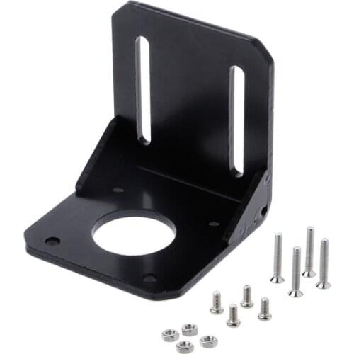 Mounting Bracket Holder For Nema 17 Stepper Motor 3D Printer Black 42mm Alloy Steel Motor & Accessories