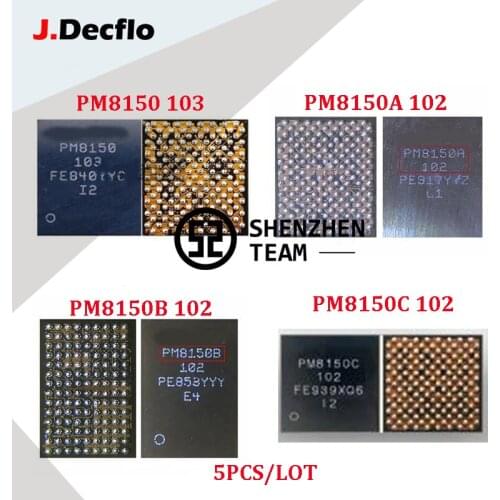 JDecflo 5PCS PMIC PM8150 PM8150A PM8150B PM8150C PM8150L Power Supply For XIAOMI 9 Pro 10 Oneplus 7 Samsung S10+ Note 10+ VIVO