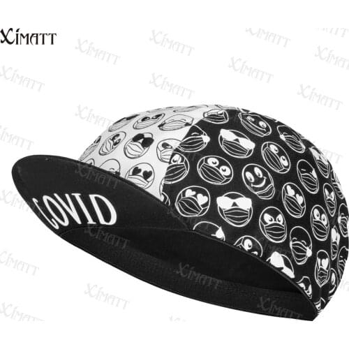 2021 New Style Polyester Red White Cycling Hat XIMATT Outdoor Road Bicycle Team Race Caps For Men Customizable