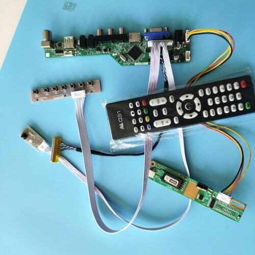 Kit for B121EW03 VB Remote Audio 1280x800 Controller Board Screen 30pin 1 Signal Monitor Display lamps TV VGA HDMI USB AV Panel