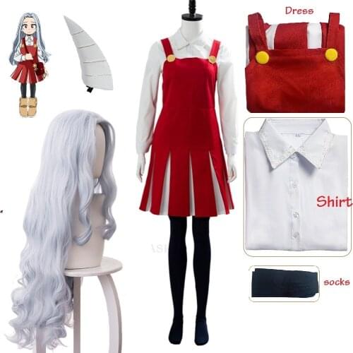 Anime Boku no My Hero Academia Season4 Eri Cosplay Costume Uniform Dress Halloween Costume Wig socks
